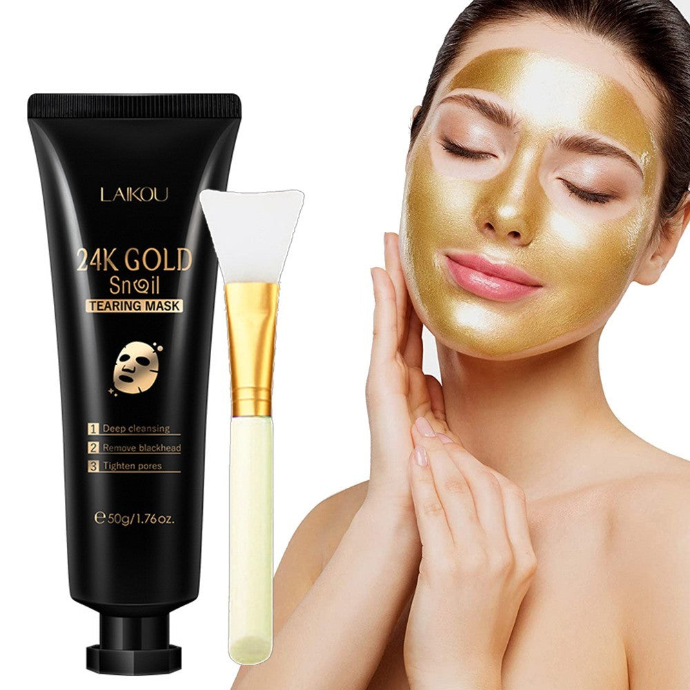 AA- ECLAIRCISSANT KIT Gold Foil Snail Tear-Off Mask Hydrating